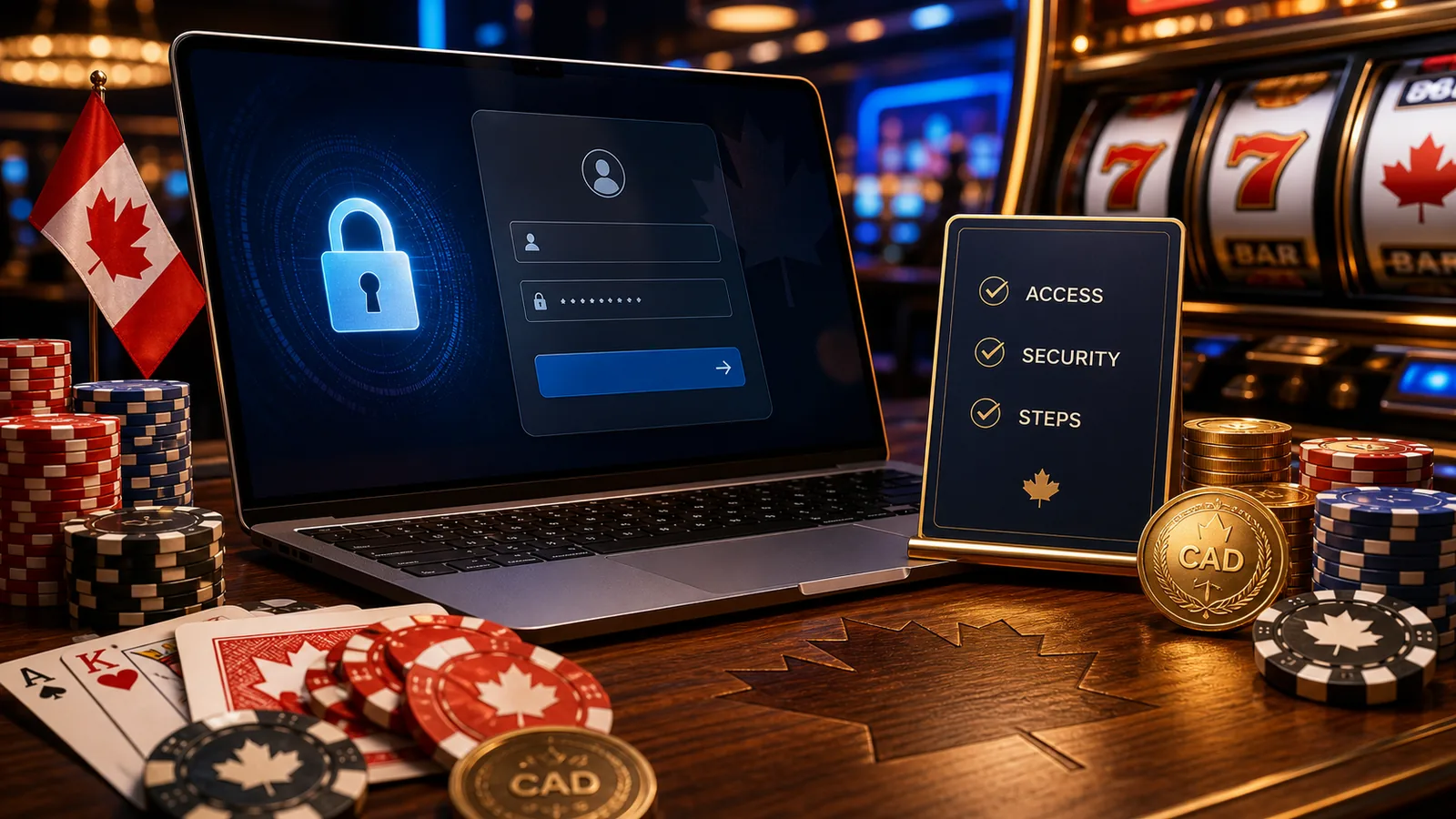 Login content banner